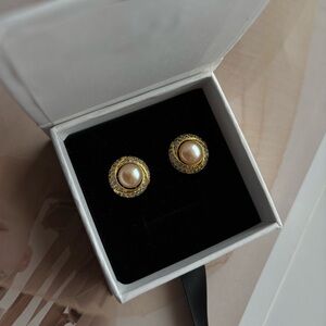 201 Gold Plated Stud Earrings Pearl Earrings